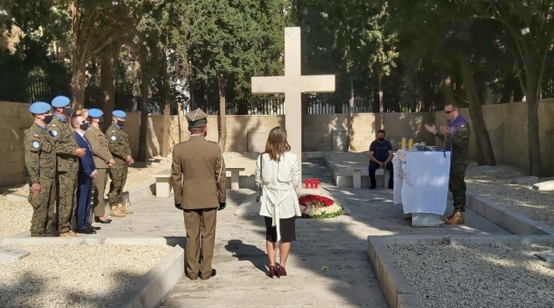 Uroczystość 11 Listopada na Cmentarzu Polskim w Bejrucie